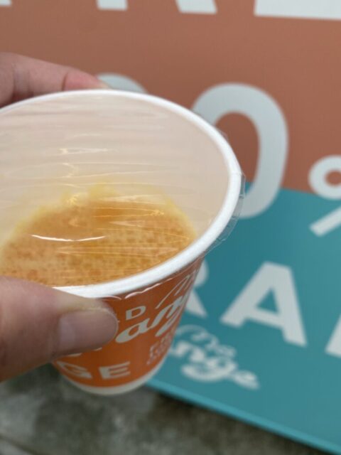 美味しそうなオレンジジュース！